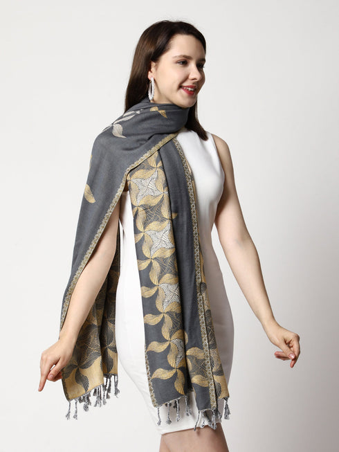 Women's Jamawar Wool Stole